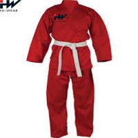 Online Sale Pakistan manufacturer Red Colour Karate Training Uniform