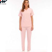  Pakistan Professional hospital Medical clothing Scrub suits Manufacturers wholesale nurse u