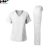 Fashionable Stretch Spandex Medical Scrubs Nursing