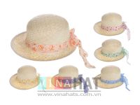 Assorted Ribbon Pamela Straw Hat, Straw