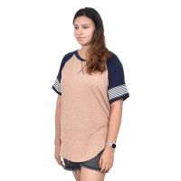 Women short sleeve t-shirt With Logo Custom Printed O neck Plus size loose T shirt Solid Color For W