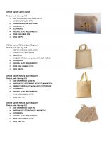 Jute hand bags