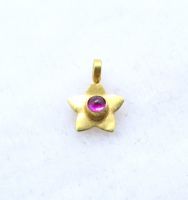 Beautiful handmade star 18k solid gold charm 