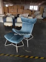 Ch445 Style Lounge Chair And Ottoman