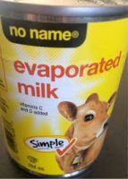 evaporated milk