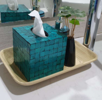 Square Mother Of Pearl Inlay Tissue