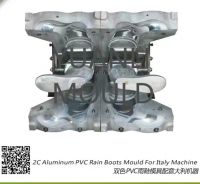 2C Aluminum PVC Rain Boots Mould For Italy Machine 