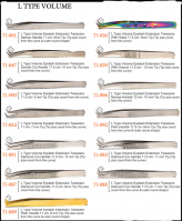 L Type Volume Eyelash Tweezers