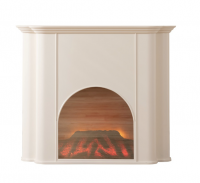 Nash Fireplace Console Cream