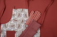 Cotton tablecloth, terracotta, collection Prairie