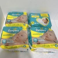 Pampers Swaddlers Diapers Size N 20 Count Pack Lot of 4