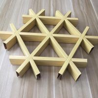 150X150X150 Indoor Triangle Suspended Metal Aluminum Ceiling Grid Open Cell Ceiling System