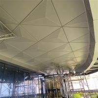 1200*1200*1200 3D Perforated Metal Ceiling Aluminum Triangle Ceiling