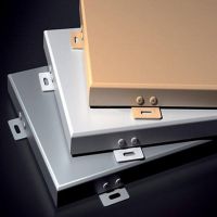 Solid Aluminium Panels Metal Aluminum Wall Cladding Facade System