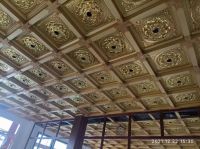 Aluminum Temple 3D Tiles Ceiling Decoration with Embossment Pattern for Temple Ceiling