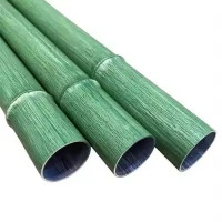 Bamboo Grain Round Shape Aluminum Tubular Baffle Ceiling System Perforation Tubular Baffle Ceiling For Market