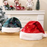 Long Plush Xmas Cap Luminous Christmas