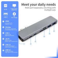 Dual Male USB C port to multi-ports for Mackbook Air and Macbook Pro