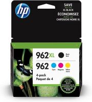 HP 962XL High Yield Black and HP 962 Cyan, Magenta, Yellow 