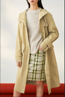 Long Hooded Trench Coat