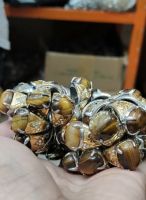 Tiger eye ring titanium agate