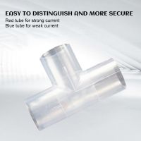 Transparent red blue tube red tube for high voltage.