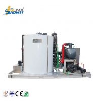 25Ton Concrete Cooling Freshwater Flake Ice Machine With Bin