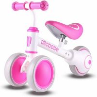 Allobebe Baby Balance Bike, Cute Toddler Bikes 12-36 Months Gifts For 1 Year Old Girl Bike To Train Baby From Standing To Running With Adjustable Seat Silent &amp; Soft 3 Wheels