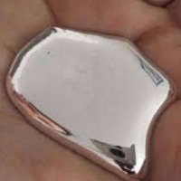 Silver liquid mercury