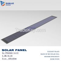 Solar panel for solar electric curtains and motors