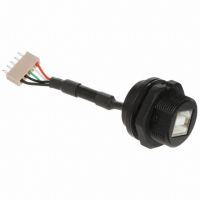 USB B Female Receptacle to Rectangular 5 pos Header Black Round Shielded