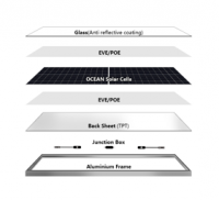 M10 MBB PERC 144 half cells 550W  solar module