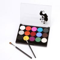 Professional 15 Colors Makeup Palette,Water Based Face & Body Paint for Halloween,Cosplay,Party Costume and Makeup