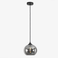 Glass ball pendant light