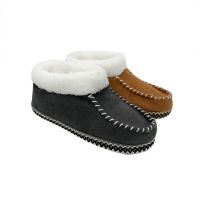 Fashion Faux Fur Lining Casual Microsuede Loafers Moccasins Indoor Slippers for Women Microfiber Moccasin Shoes