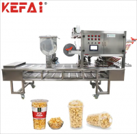 KEFAI Hoot  Fully Automatic Linear  Food Popcorn Filling And Sealing Machine low cast