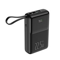 Super fast charging PD22.5W Power bank 20000mAhw with built in cables