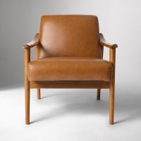 Yimi - Mid-Century Leather Show Wood