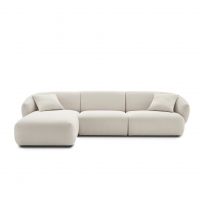 Yimi - Arc Design Auburn Fabric Chaise