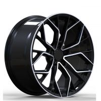 22 Inch Black Staggered Wheels