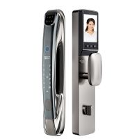 Semi-automatic fingerprint lock intelligent lock for household anti-theft door