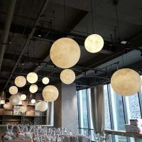 Shop creative bar spherical moon chandelier