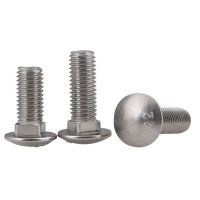 SS304 A2-70 ANSI/ASME B18.5 Round Head Square Neck Bolts