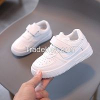 Kids White Shoes Boys Girls Sports