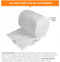 Factory Sale White Fireproof Ceramic Fiber Insulation Blanket