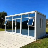 20ft Double Glazing Glass Curtain Wall Sunroom with Terrace