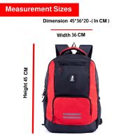 "Dace 2.0 Version Casual Waterproof Laptop Backpack/Office Bag/School Bag/College Bag/Business Bag/Travel Backpack (15.6inch laptop) 30 L (Red & black) "