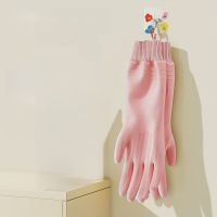 Short-length household cleaning gloves - thick and durable - for laundry and dishwashing protection - anti-tear PVC gloves