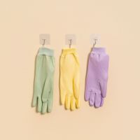 New style hook-up household cleaning gloves - thick and durable kitchen dishwashing gloves - water-resistant and oil-resistant