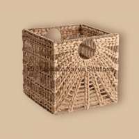 Water Hyacint Baskets Bins Eco-friendly